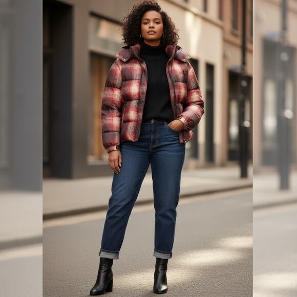 NEW Polo Ralph Lauren Carly Down Jacket Insulated Plaid Puffer Winter Coat Sz XL - Picture 11 of 11